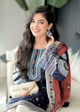 3 Pcs Embroidered - MPE-001